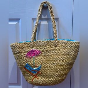 Quacker Factory Corn Husk Beach Tote